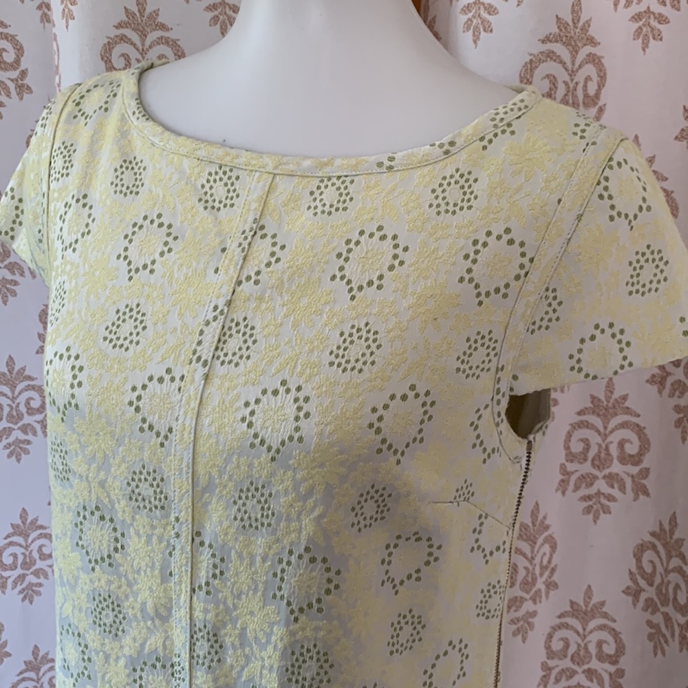 Cynthia Steffe adorable pastel yellow and green dress 10